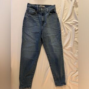 High Rise Blue Levi Denim Jeans